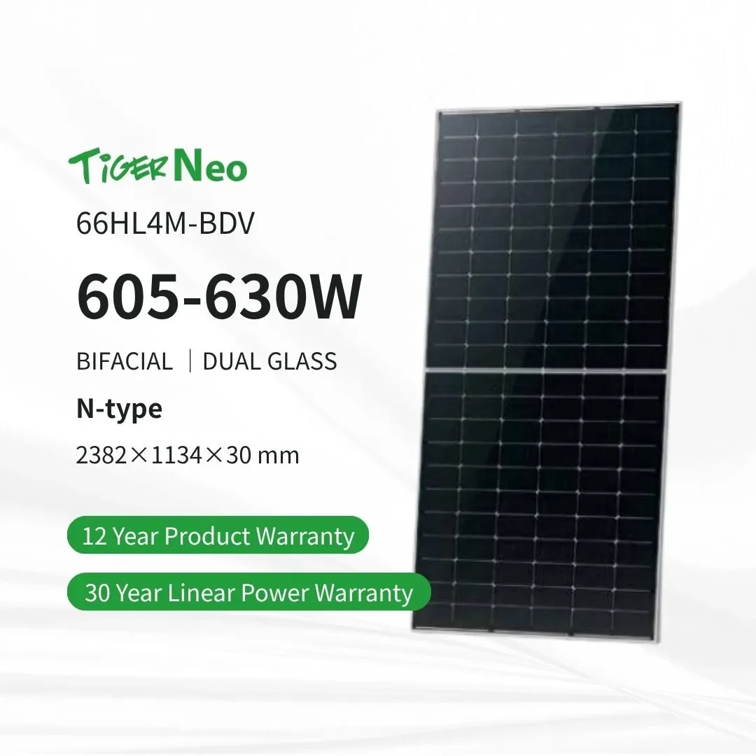 Jinko Tiger Neo N-Type Bifacial Solar Panel 605W 610W 615W 620W 625W ...
