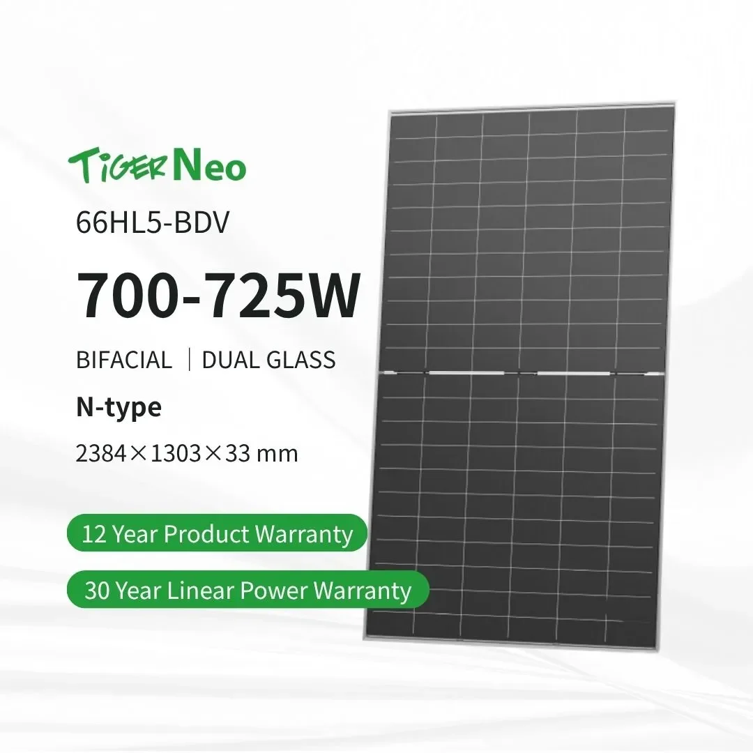Jinko Tiger Neo N-Type 700W 705W 710W 715W 720W 725W Bifacial Solar ...
