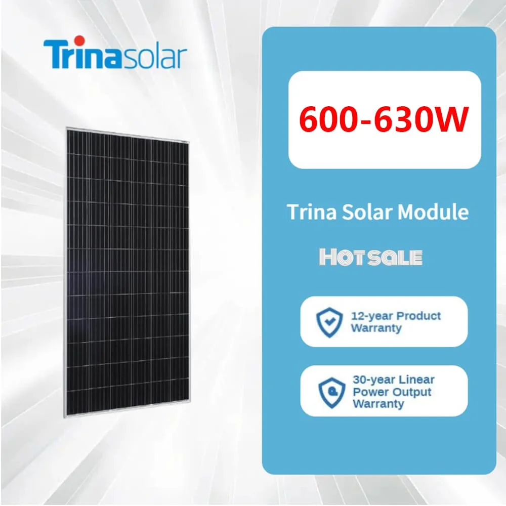 Trina Solar 600W 605W 610W 615W 620W 625W 630W Monofacial Solar Cell Panel