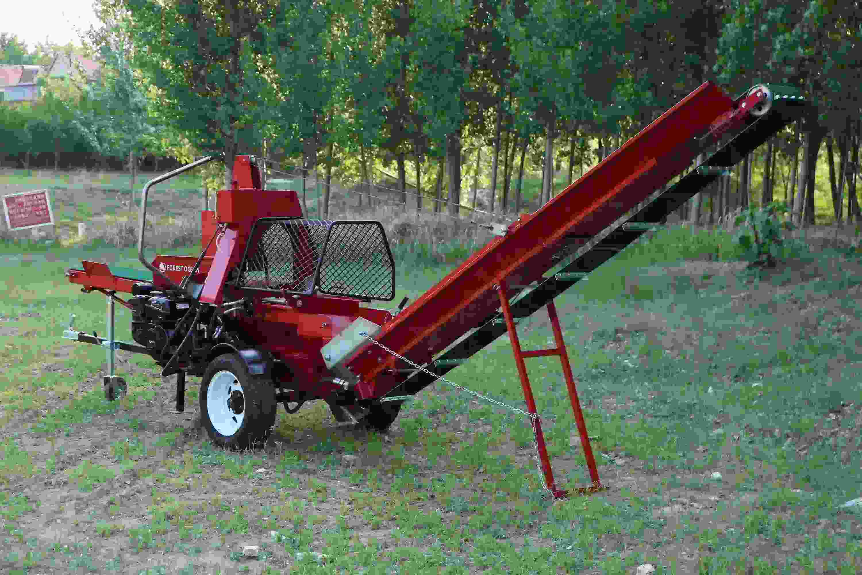 Combine firewood processor