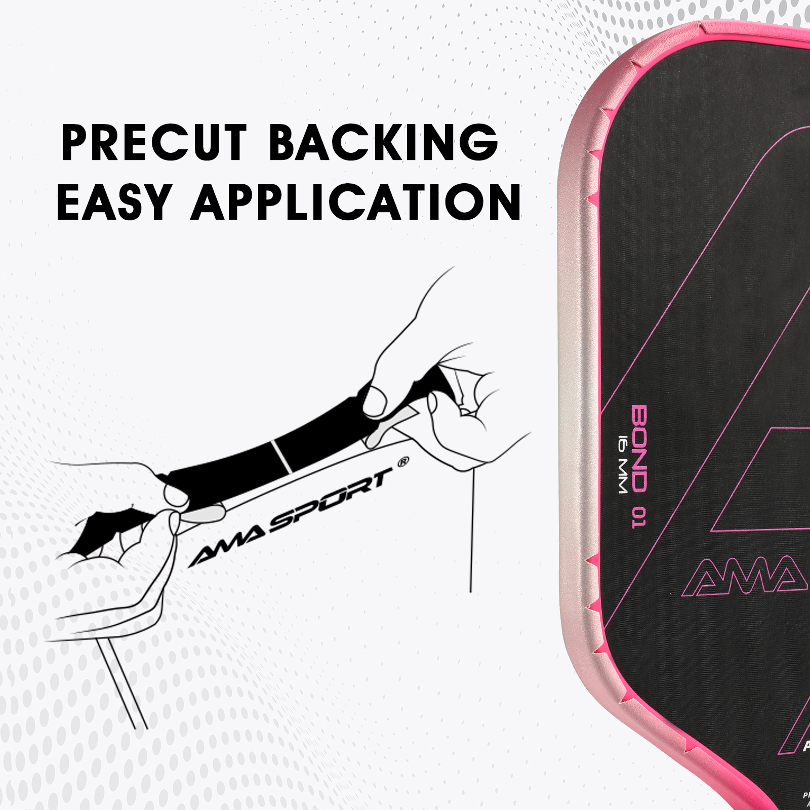 AGTapeT001-Rose Red Gray Gradient-Ama Sport