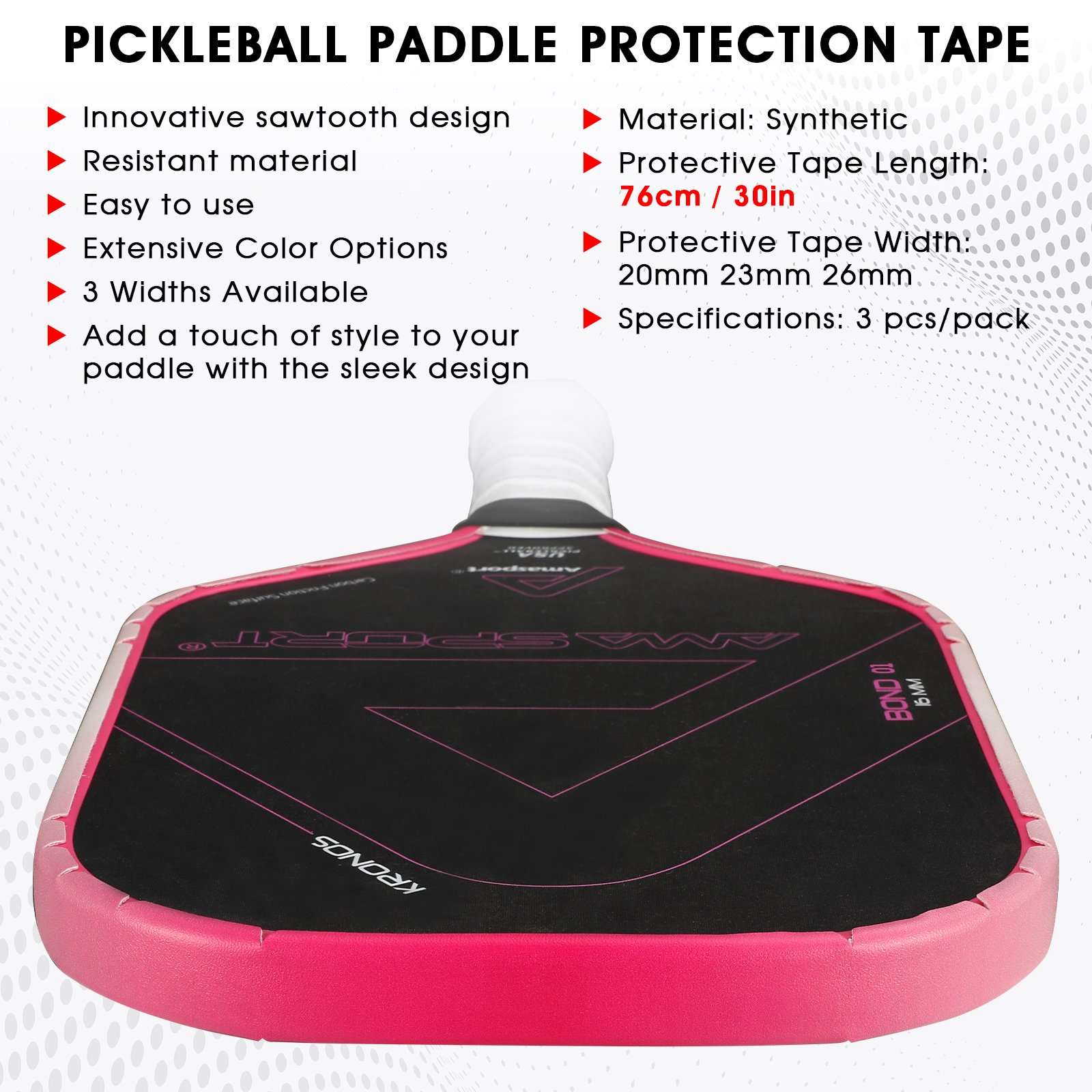 AGTapeT001-Rose Red Gray Gradient-Ama Sport