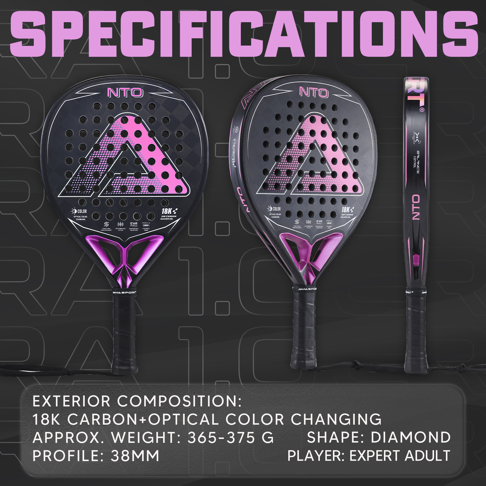 High-Quality Padel Racket Pink Wholesaler & Manufacturer | Ama Sport