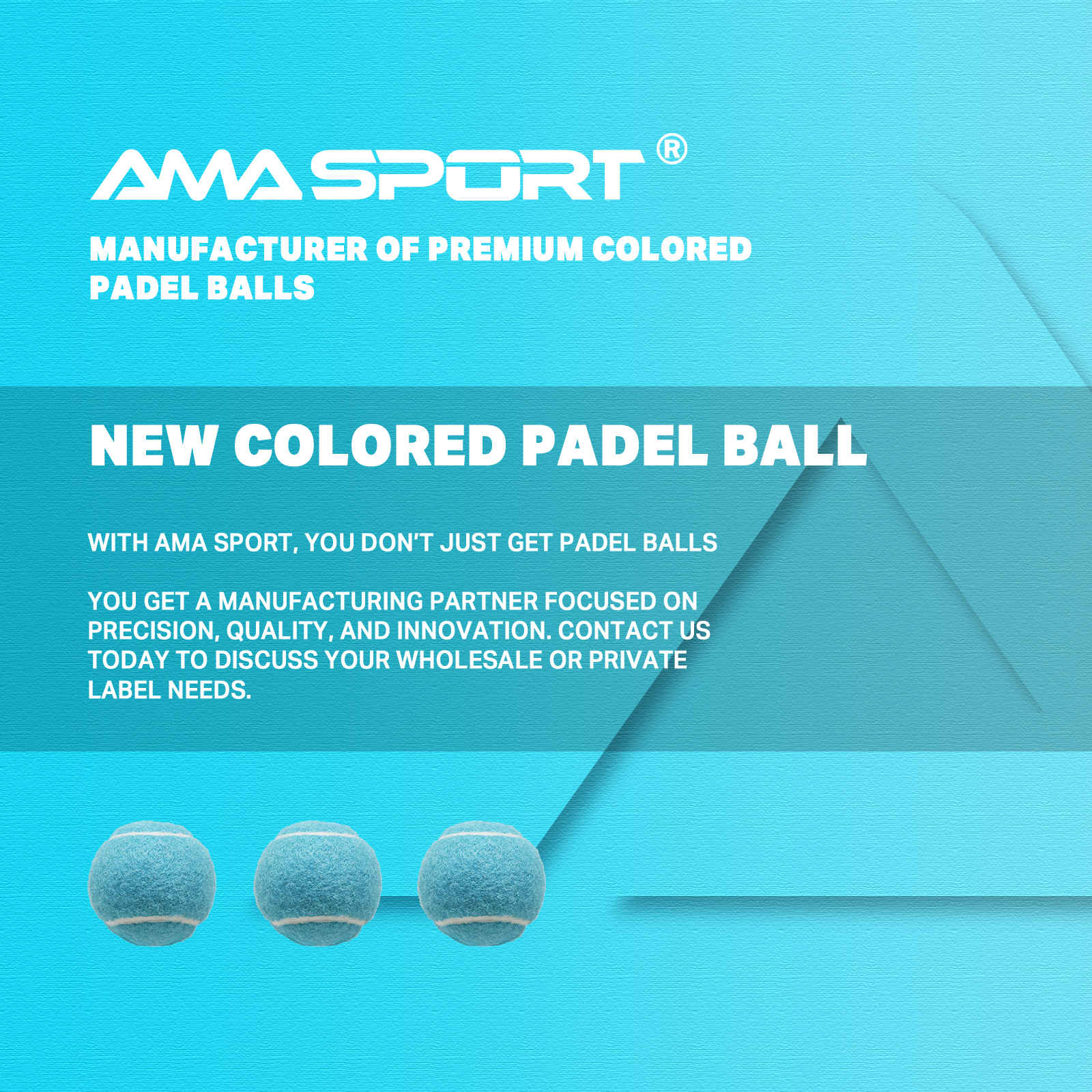 AMA SPORT Padel Ball-Tube Packing