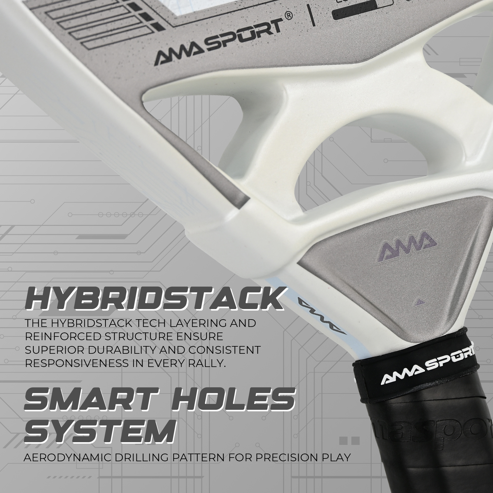 AMA SPORT Padel Racket 54019446a116f546e8b5d0de88444eb0