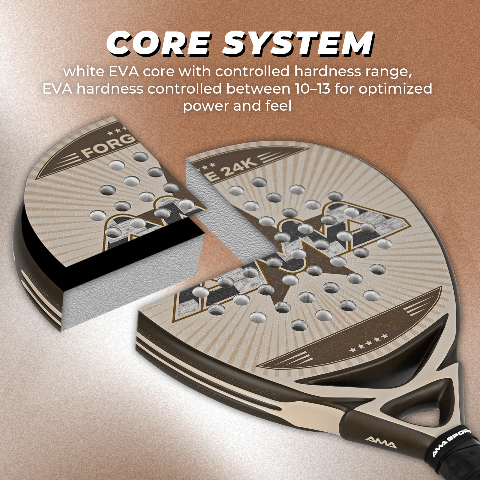 Padel Rackets Brown FORGE Padel Racket Brown | Padel Racket Wholesaler & Manufacturer | Ama ...