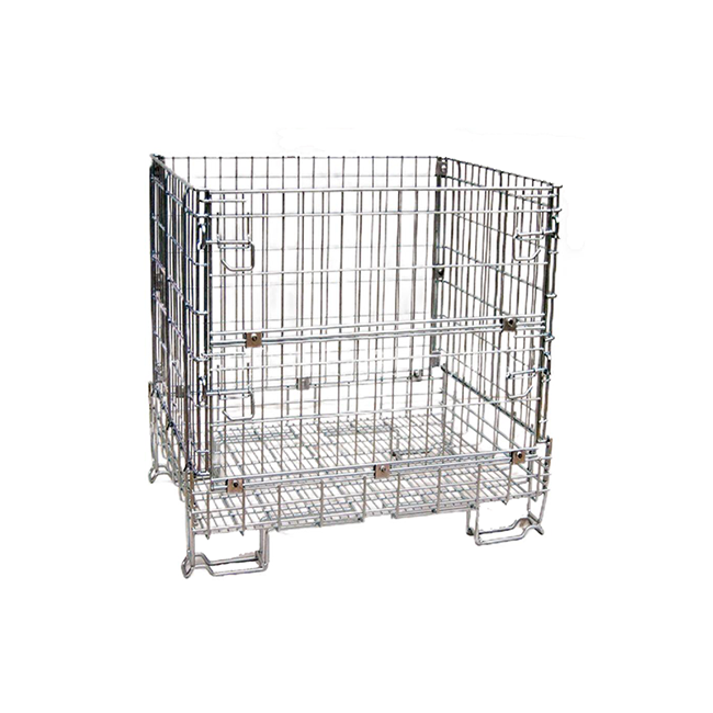 wire mesh container_wire mesh cage_Folding wire mesh containers