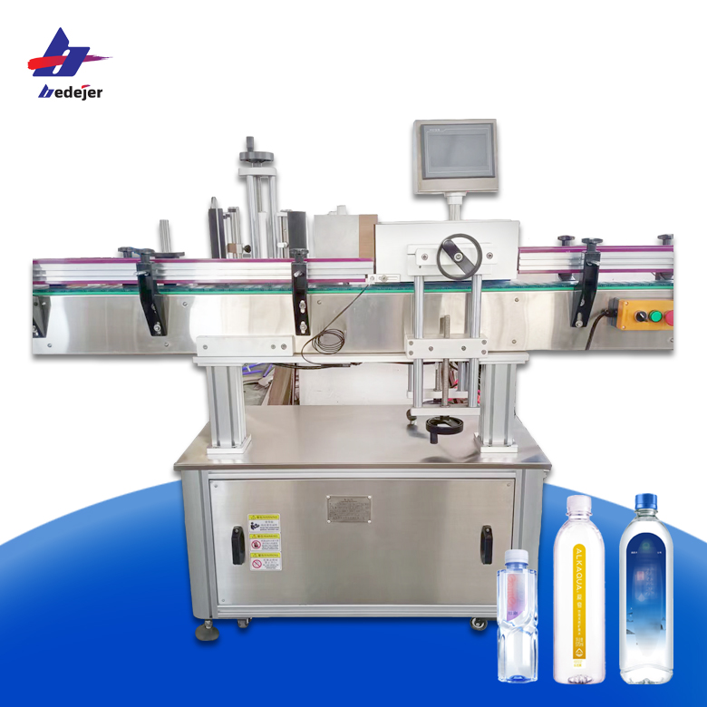 Plastic bottled water labeling machine