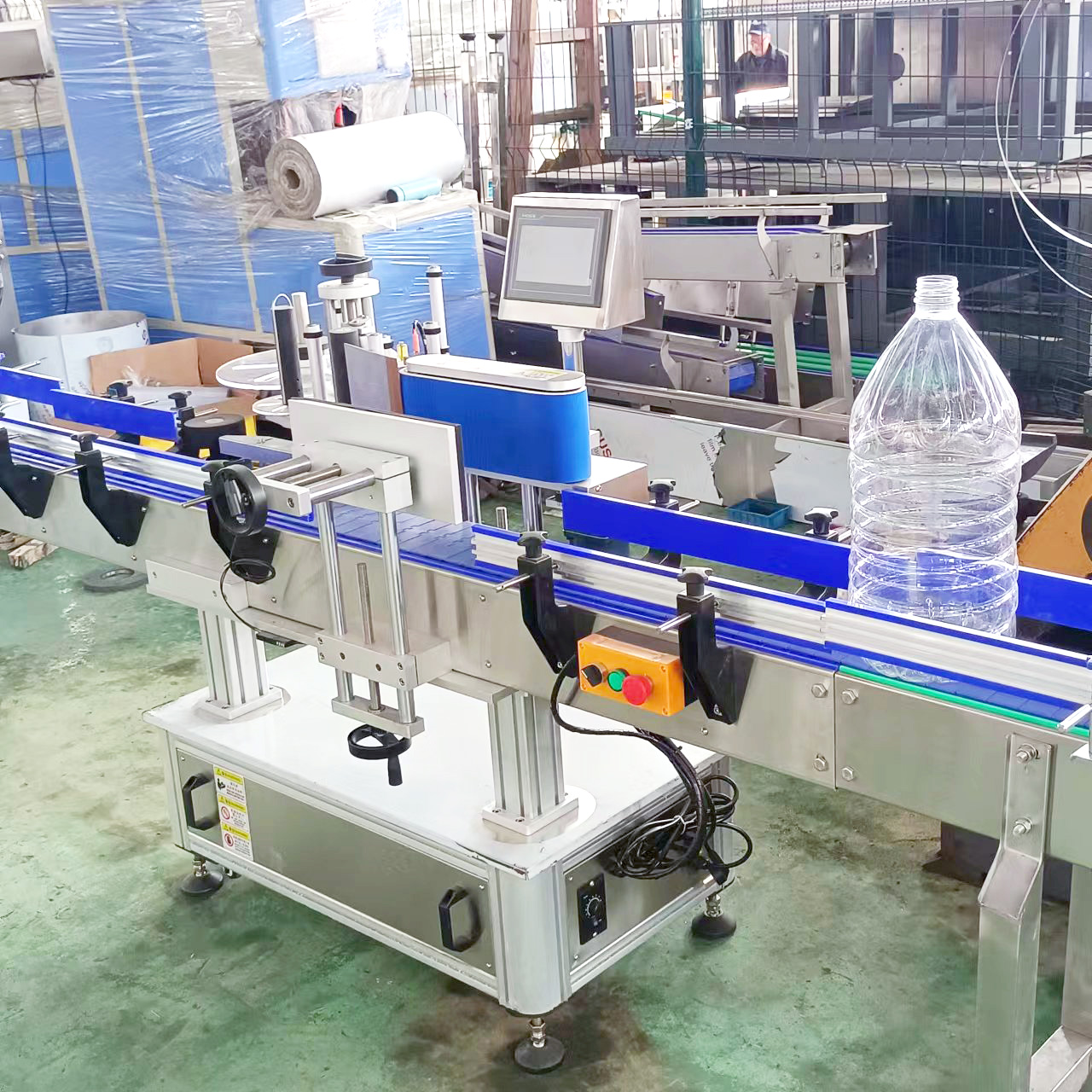 Water Label Instrument Efficient Barrel Water Labeling Machine