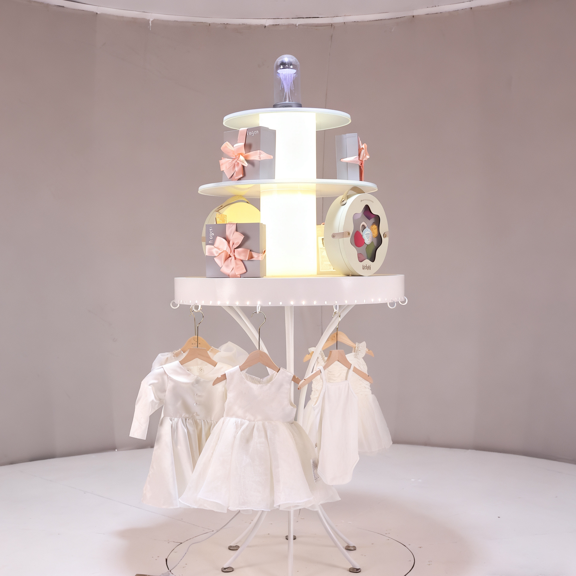 升降旋轉(zhuǎn)展臺定制，靈活調(diào)節(jié)，眾莘廠家實(shí)力打造