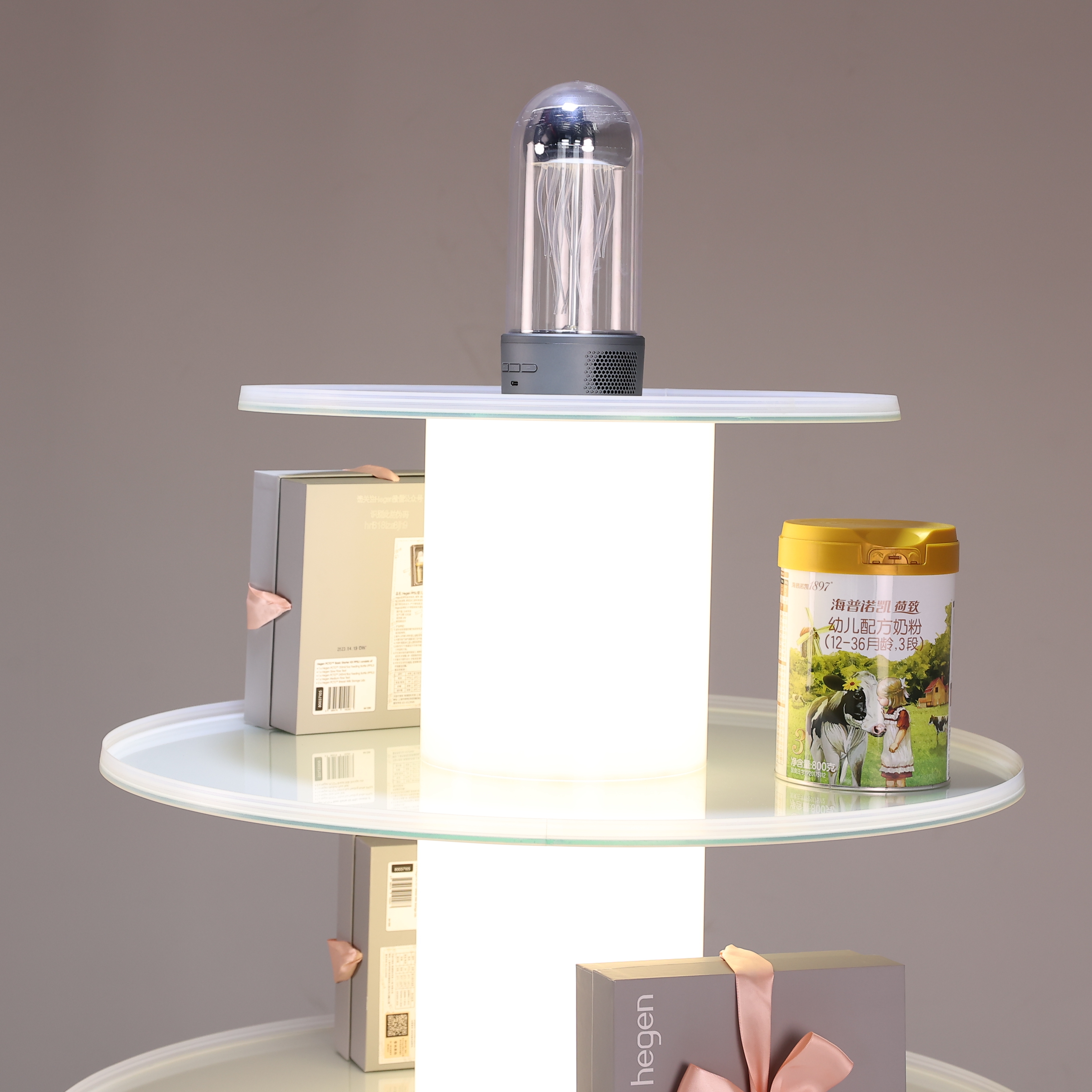 多層旋轉(zhuǎn)展臺定制，省空間高曝光，眾莘廠家直供