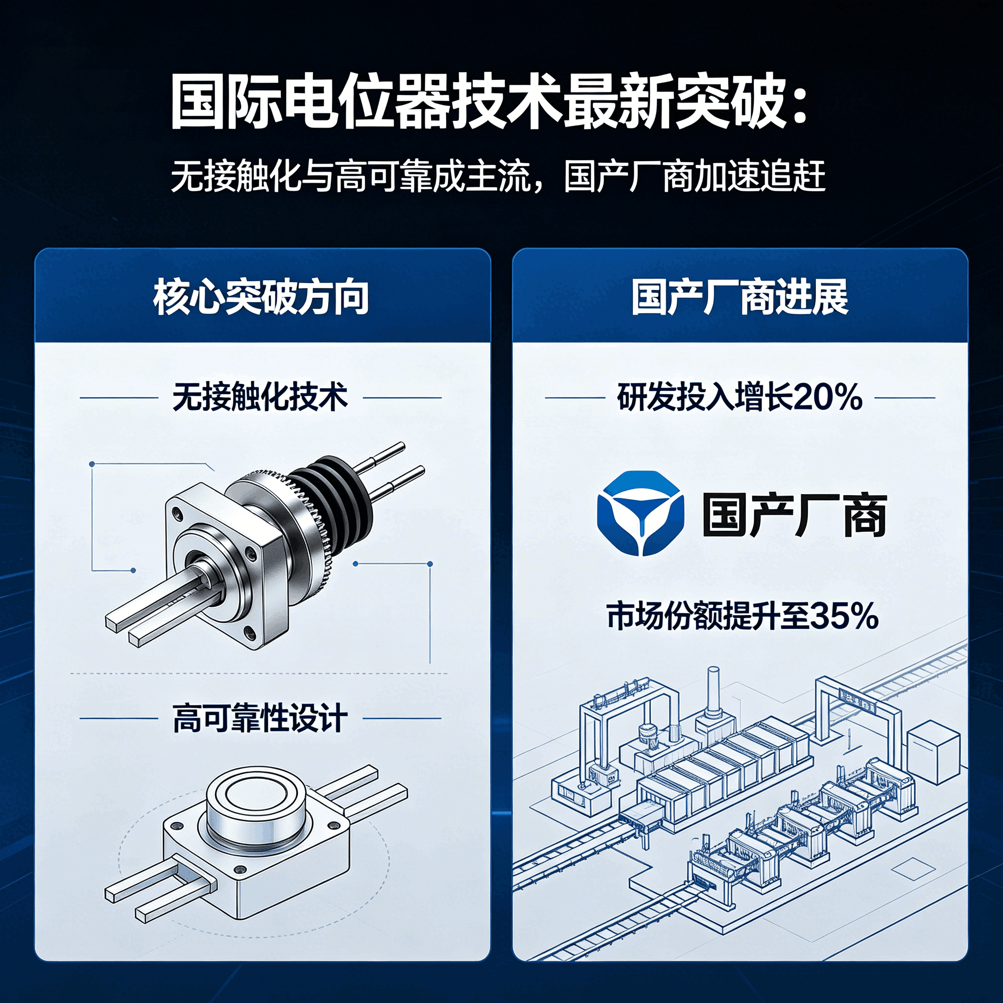 电位器技术突破：无接触化与高可靠成主流，三合正厂商加速追赶