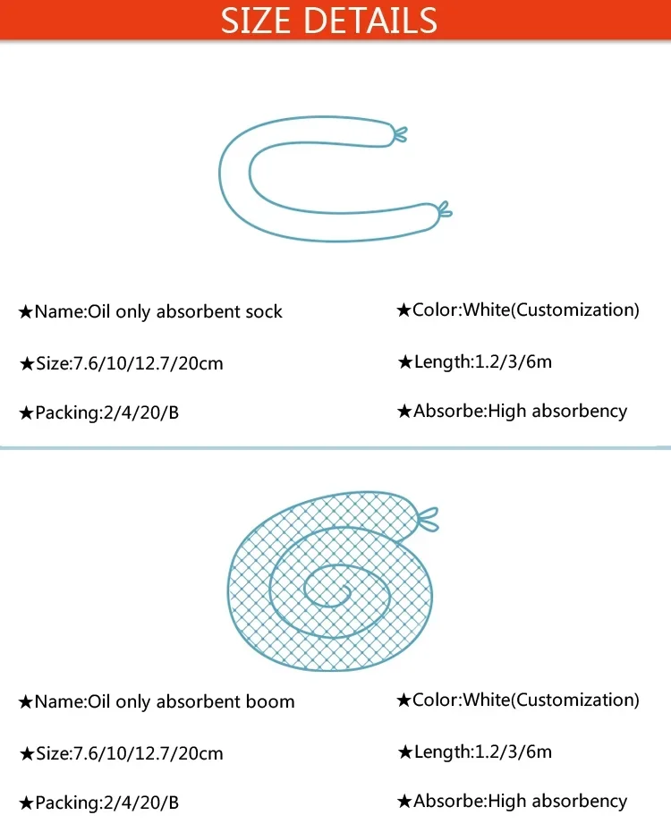 Safety Oil Absorbent Sock & Boom | Oilspillpro