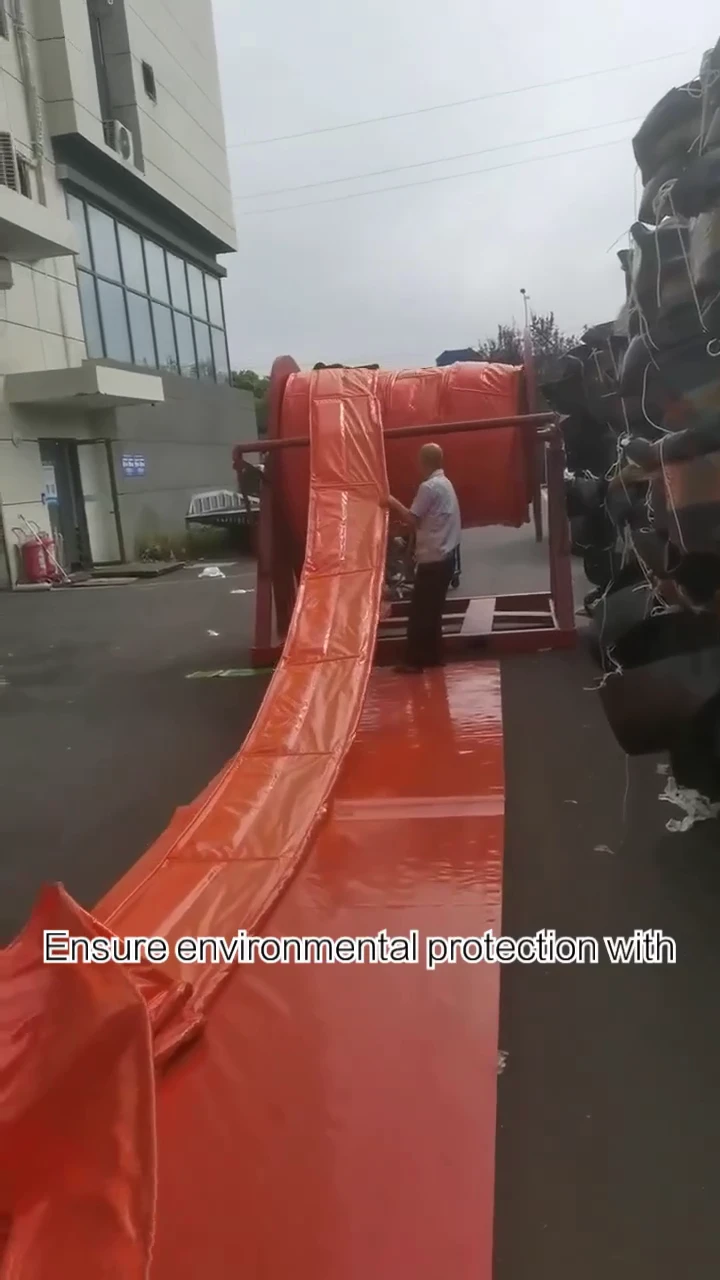 PVC Fence Oil Boom by Oilspillpro for Emergency & Permanent Use
