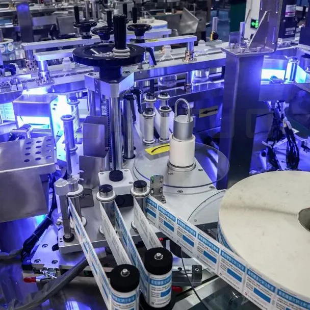 Continuous IV Bottle Labeling Machine