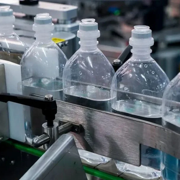 Continuous IV Bottle Labeling Machine