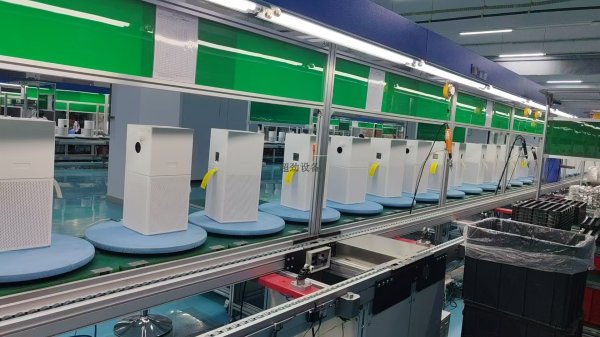 寵物用空氣凈化器工裝板倍速鏈總裝線 多功能空氣凈化器組裝流水線