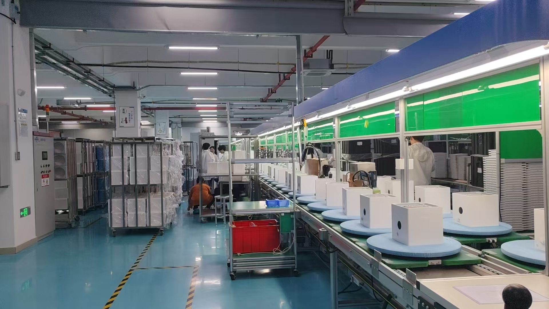寵物用空氣凈化器工裝板倍速鏈總裝線 多功能空氣凈化器組裝流水線