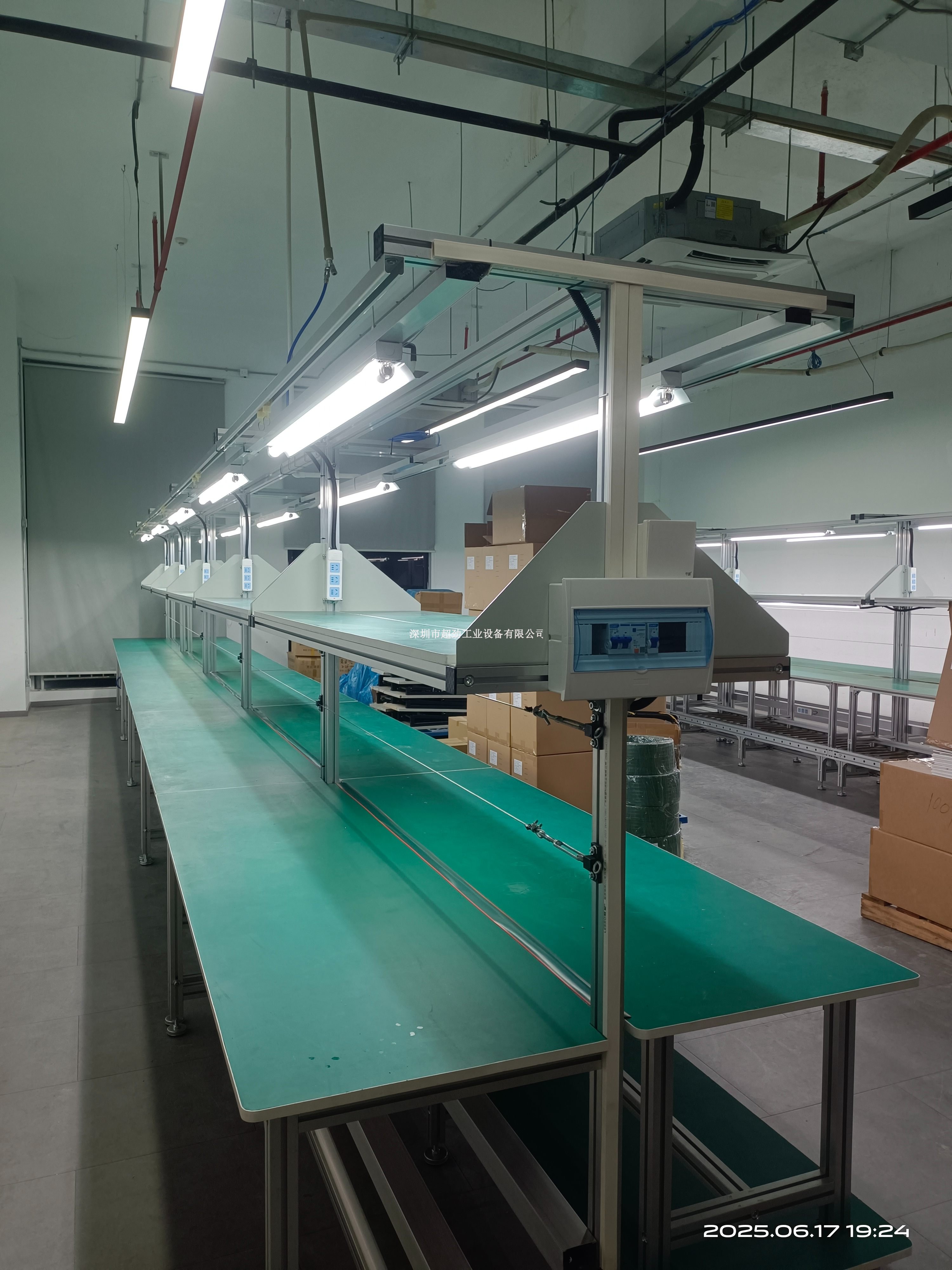 雙邊工作臺式皮帶線 臺板線 流水線