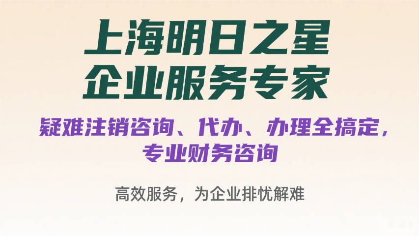 上海小規(guī)模注銷業(yè)務(wù) 創(chuàng)新服務(wù) 上海明日之星供應(yīng)