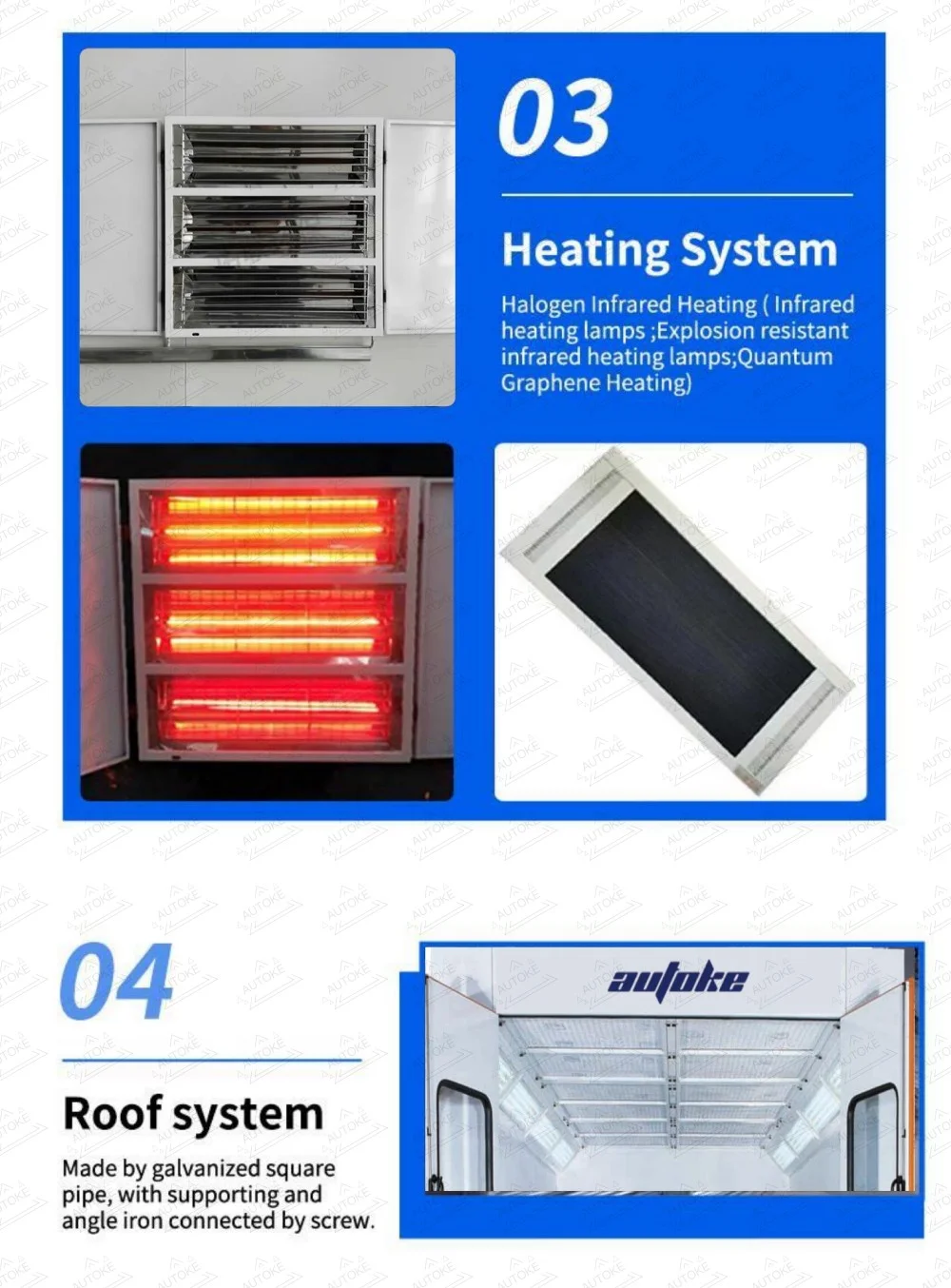 9m Electric/Diesel Car Paint Booth Baking Oven for Cars