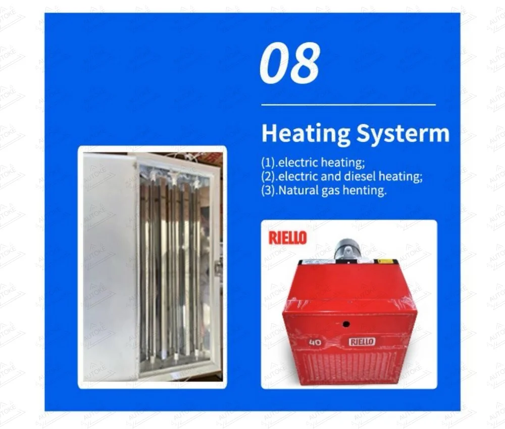 9m Electric/Diesel Car Paint Booth Baking Oven for Cars