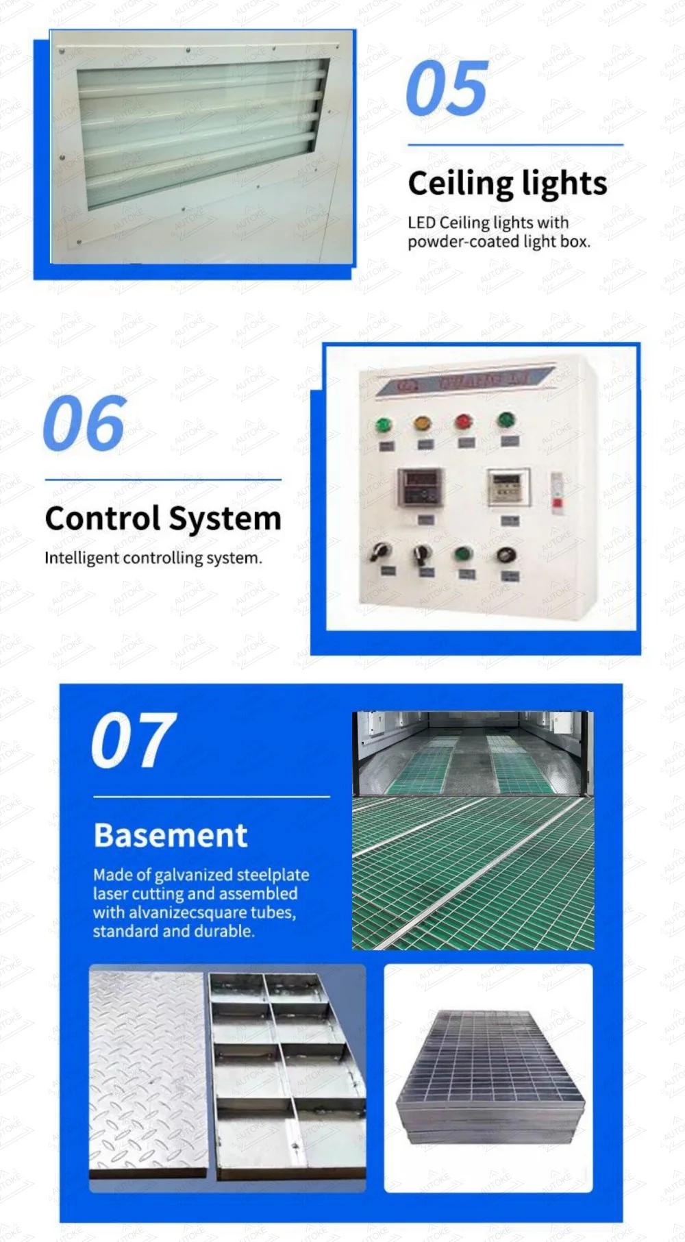 9m Electric/Diesel Car Paint Booth Baking Oven for Cars