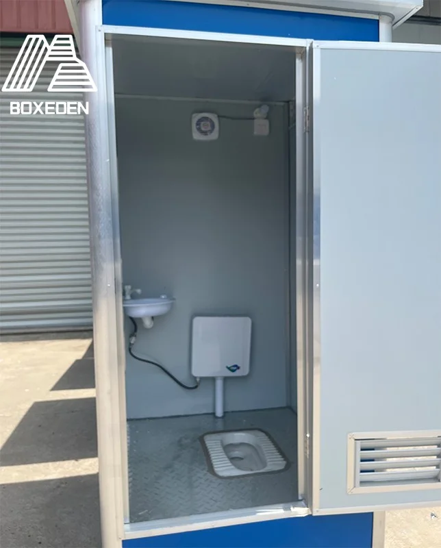 Container Toilet Washroom Easy to Move Customizable Container House
