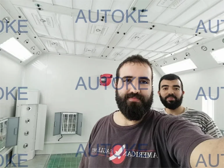 car spray booth case car spray booth case