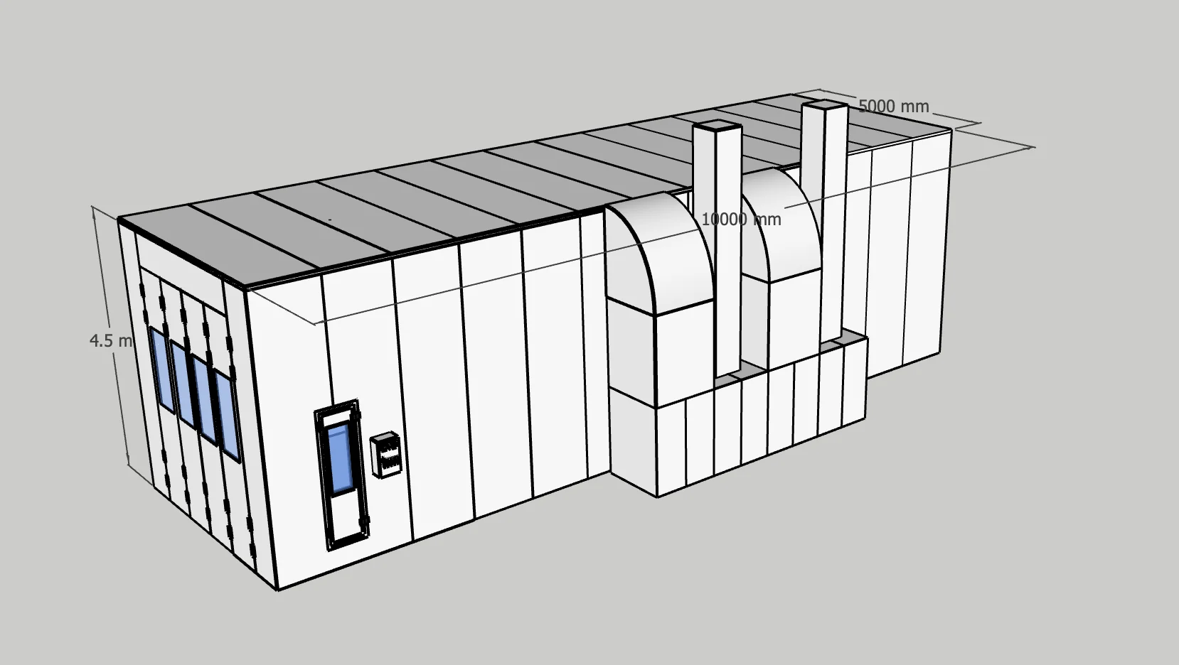 Luxury Truck Paint Booth with Waterproof Roof Luxury Truck Paint Booth with Waterproof Roof