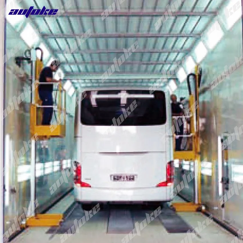 Luxury Truck Paint Booth with Waterproof Roof - High Efficiency Professional Spraying Solution