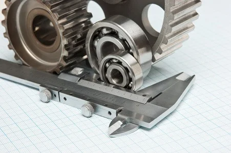 Caliper with depth gauge rod