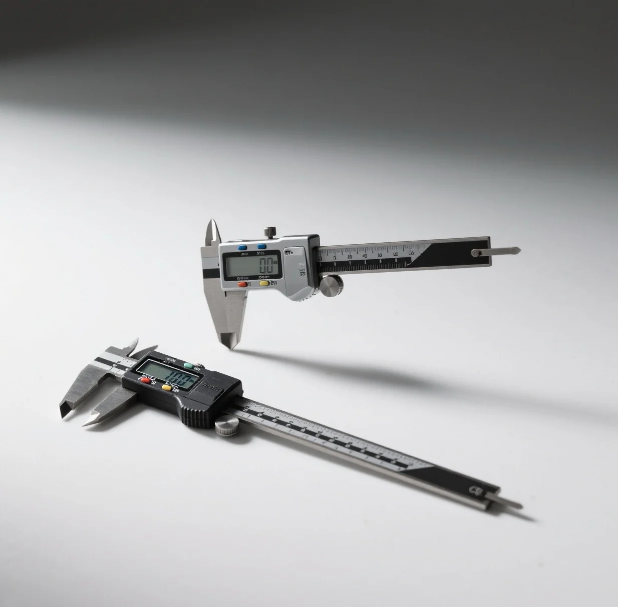 Caliper with outer measuring jaws