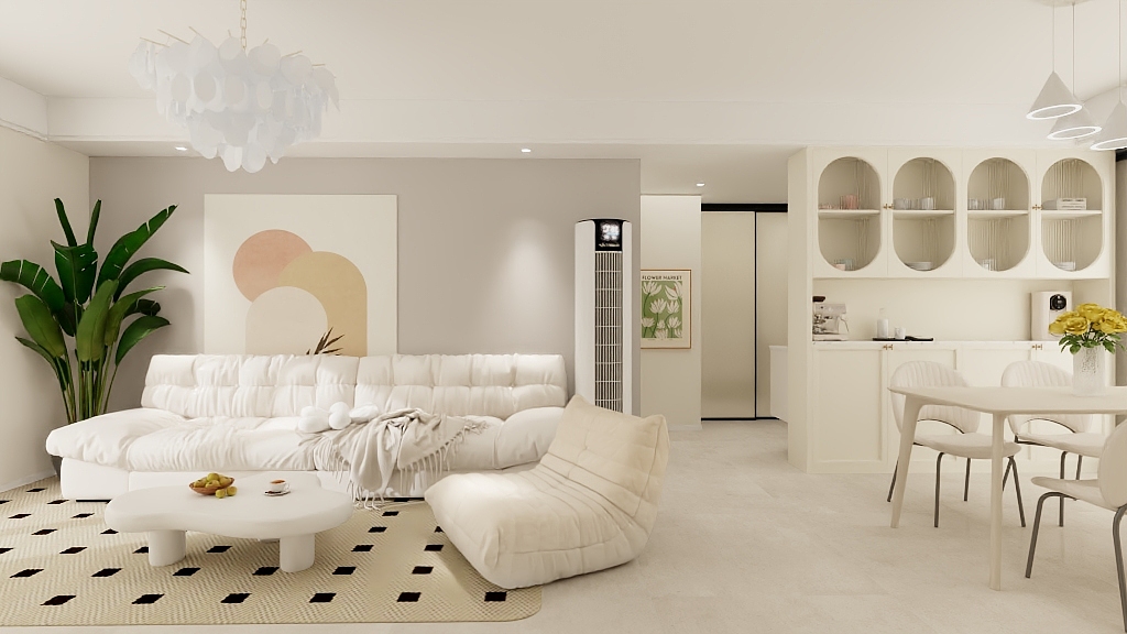 『長風(fēng)四村』奶油風(fēng)，夢幻般溫柔的家