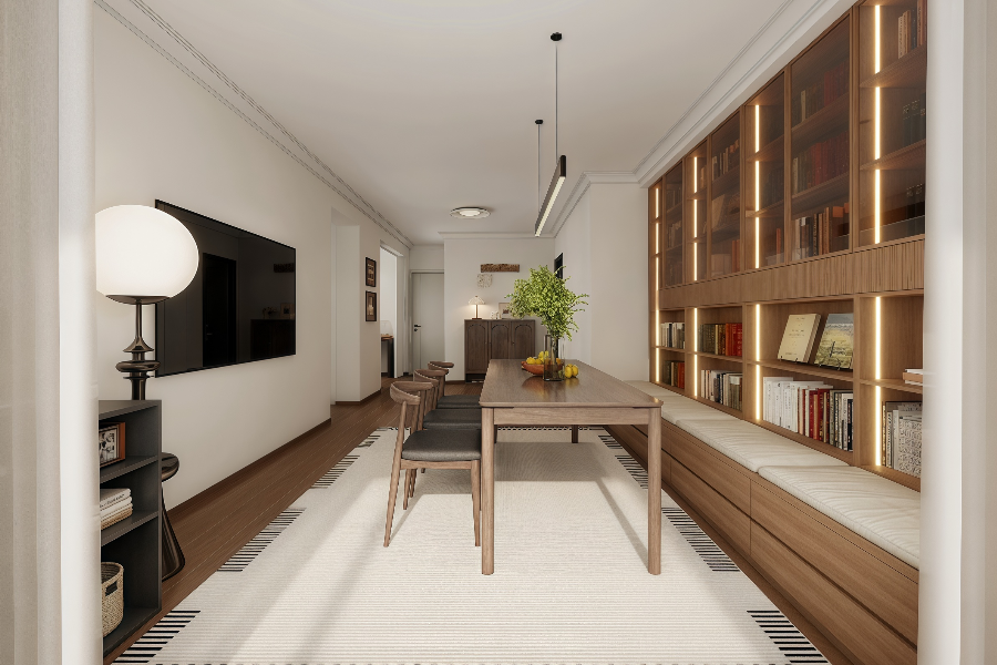 『梅北小區』原木風情：打造自然溫馨的家居空間