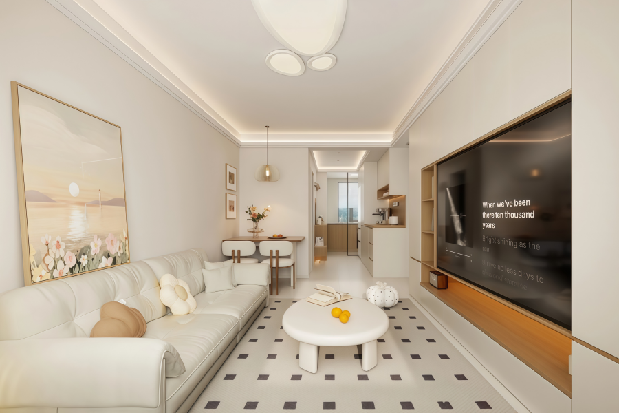 『芙蓉小區(qū)』奶油風(fēng)：裝出會呼吸的溫柔感