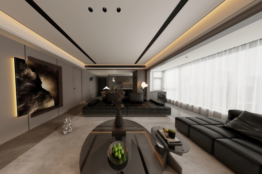 『華東花苑』85㎡意式輕奢風(fēng)格：大隱隱于市，小隱隱于此