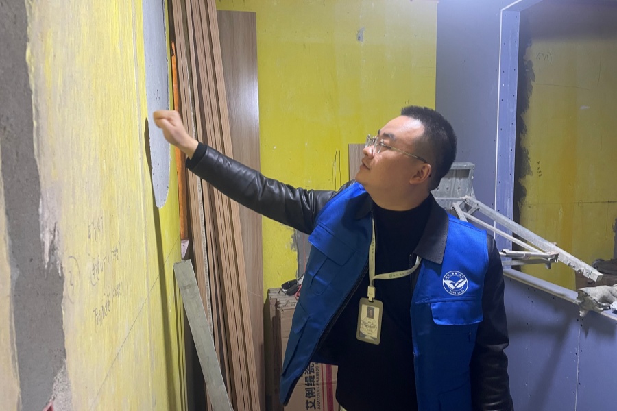 靜安區(qū)聞喜路930弄老房翻新工地巡檢