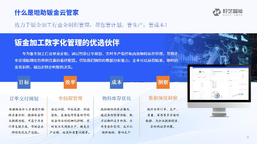 輕量化鈑金數控加工制造執行管理系統軟件 歡迎來電 南京好藝智能科技供應