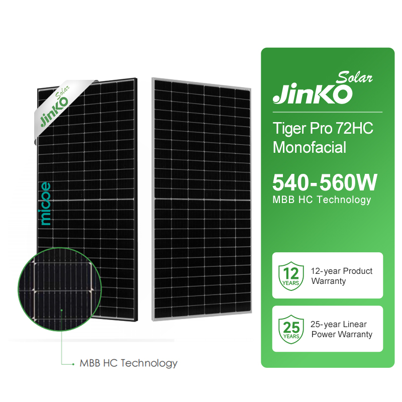 Jinko Solar Tiger Pro 72HC mono facial module 545W 550W 555W 560W JINKO ...