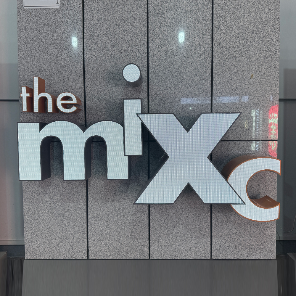 Mixc-style 3D punched-hole LED channel letters 