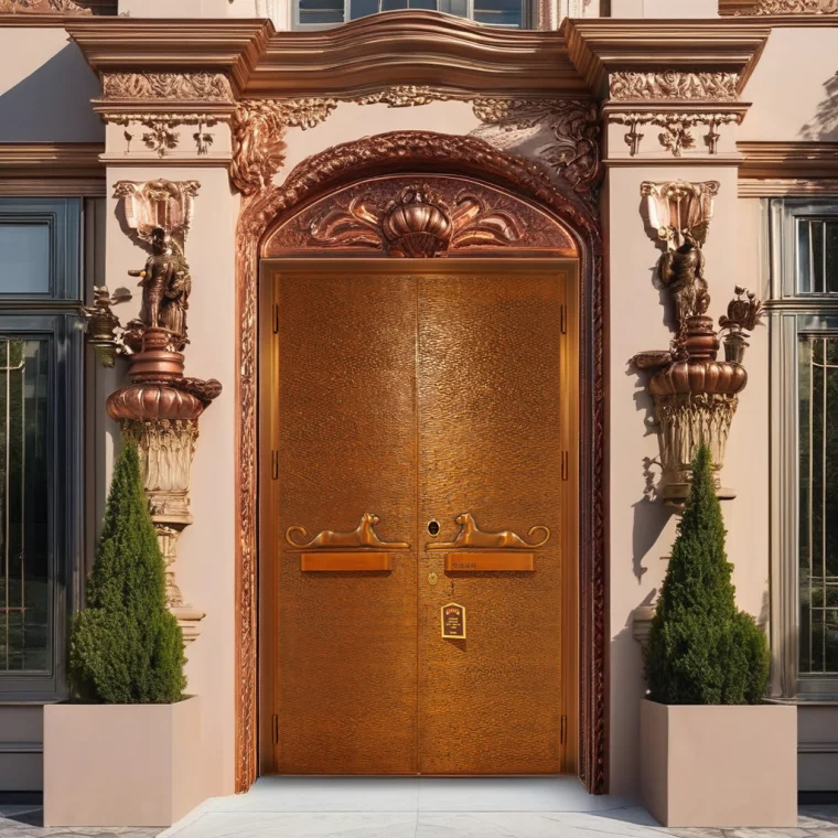 Copper Entrance Door
