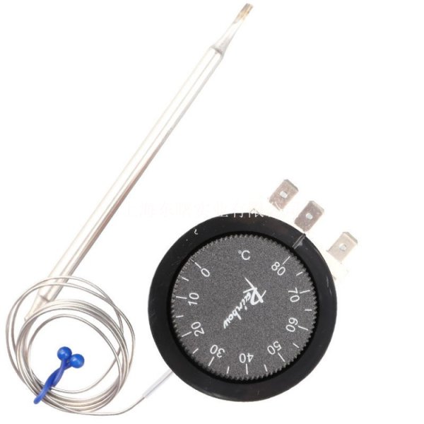 韓國彩虹溫控器0-80度TS-080S電熱水器恒溫旋鈕機(jī)械調(diào)溫開關(guān)（SR/SB/2M毛細(xì)管）