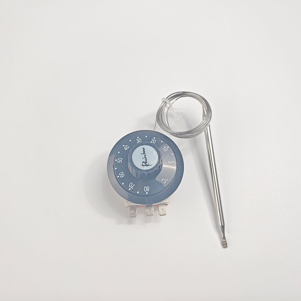 韓國彩虹溫控器0-80度TS-080S電熱水器恒溫旋鈕機械調(diào)溫開關(guān)（SR/SB/2M毛細管）