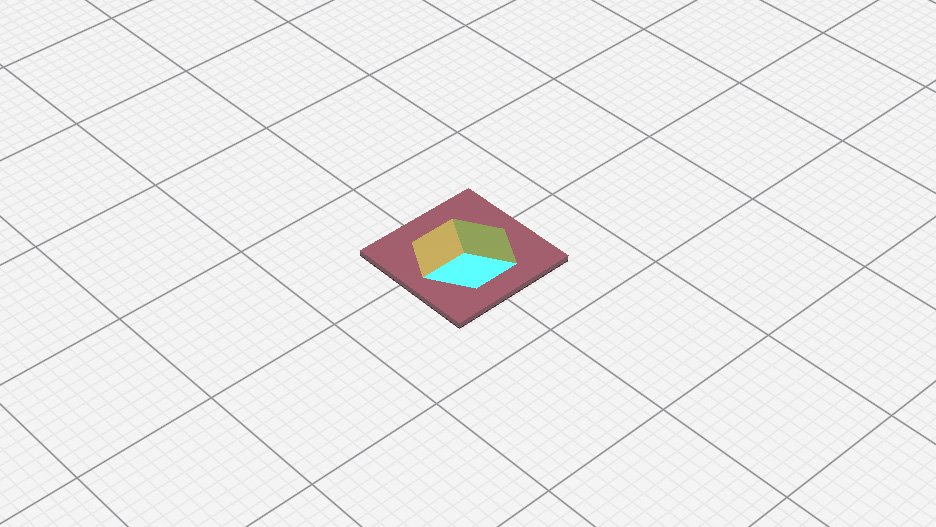 平面立方體（四噴頭）