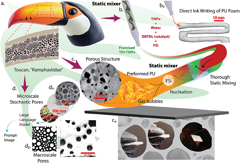 AI 驅(qū)動(dòng)層級(jí)聚氨酯泡沫的 3D 打印技術(shù)研究
