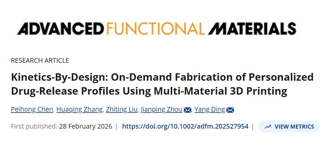 ɭ��ֱд3D��ӡ�������й�ҩ�ƴ�ѧ�� AFM ������ˮƽ����