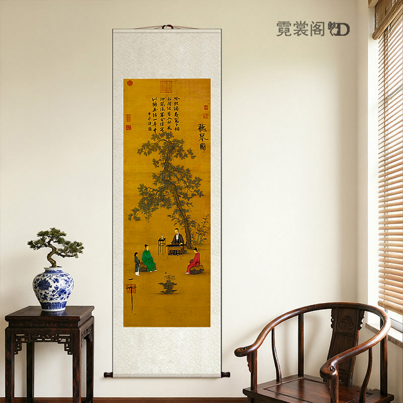 琴音入画,风雅千古——赵佶《听琴图》霓裳阁倾情呈现