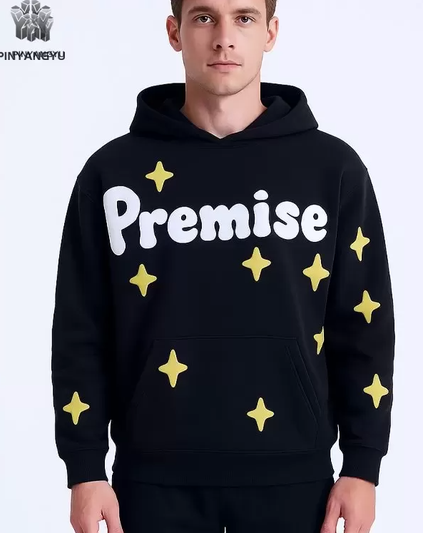 Puff printing hoodie
