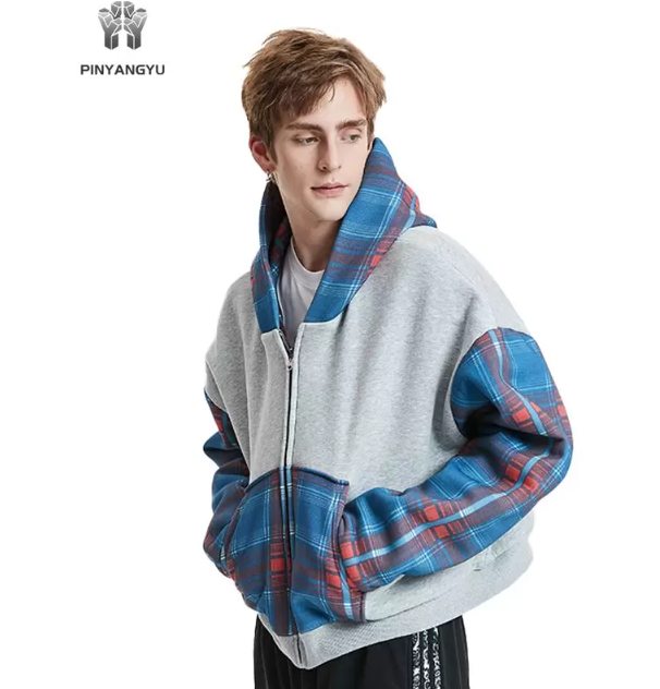 Artistic Print Zip Hoodie Artistic Print Zip Hoodie